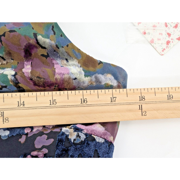 NWT Free People Falling Leaves Floral Velvet Burnout Dress 12 Whimsygoth Fairy - Picture 11 of 12